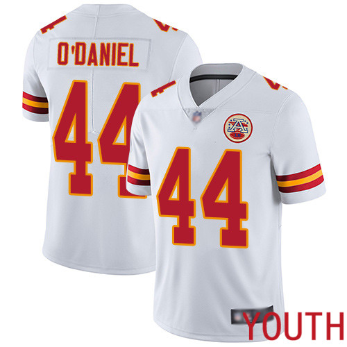 Youth Kansas City Chiefs #44 ODaniel Dorian White Vapor Untouchable Limited Player Nike NFL Jersey